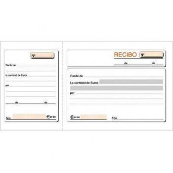 (Caja 10 unid) TALONARIO RECIBO 21X10,5 CM SIMPLE T-16