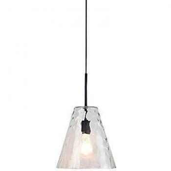 Lámpara Colgante LED Cónica de Vidrio Transparente con Portalámparas E27 (Máx 60W) - V-TAC