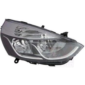 Faro Delantero VAN WEZEL 4373962M para Renault Clio 4, H7 y H1, con lentes limpias para circulación a la derecha