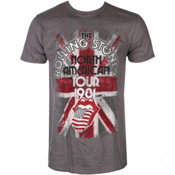 Rolling Stones North American Tour 1981 Men's Metal T-Shirt - ROCK OFF S
