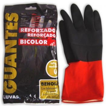 Guante Goma Bicolor Talla Grande