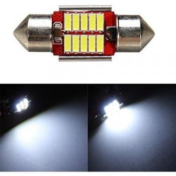 31 mm 4014 10SMD White Festoon Reading Door luces bombilla LED Non-polar