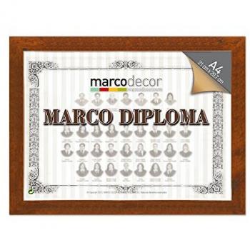 Marco para diploma A4 color Madera tabaco
