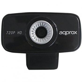 Approx APPWC03HD - WebCam HD 720P, color negro y plateado