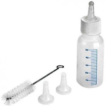 Biberón de Cría Kerbl 50ml con 3 Tetinas para Perros y Gatos