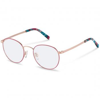 Rodenstock R2655 E 50 Lentes Recetadas para Hombre Rosas, Armazones para Hombre Rosas, Gafas Recetadas para Hombre Rosas