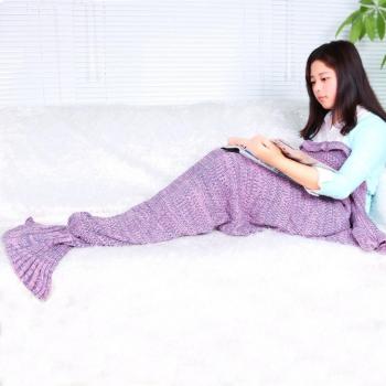 YOWAO Manta de Cola de Sirena, Escamas de Pescado Patrón Suave Todas Las Temporadas Mantas para Dormir