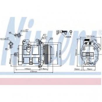 Compresor de aire acondicionado NISSENS 89081