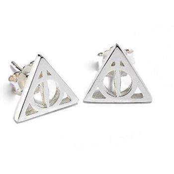 Pendientes Deathly Hallows de plata