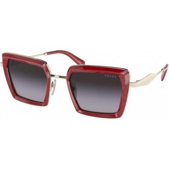 Prada PR 55ZS Col. 15D09S Donna Squadrata Rosso Stylish Sunglasses, Red Unisex, Size: ONE SIZE