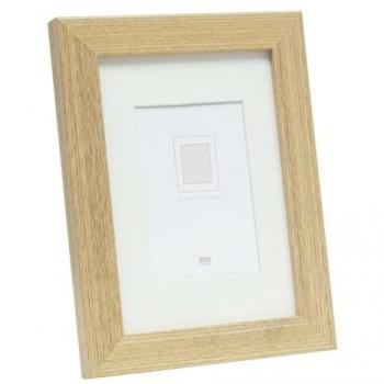 Marco de Fotos Deknudt S66KH1 P1 30x45 cm Madera Roble con Passepartout
