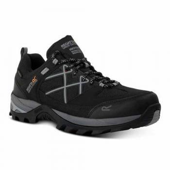 Regatta Men's Waterproof Samaris III Low Hiking Shoes - Black Granite, Size UK 6