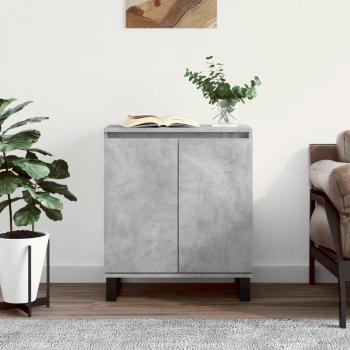 Armario de hormigón gris 60x35x70 cm de madera multicapa