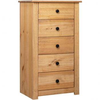 Aparador de madera maciza de pino estilo Panamá 46x40x89 cm