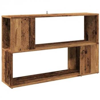 Estantería de madera de ingeniería envejecida 100x24x63 cm