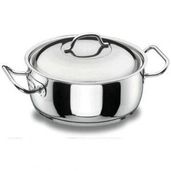 Cacerola Profesional de Acero Inoxidable con Tapa, 20 cm - Lacor 72020