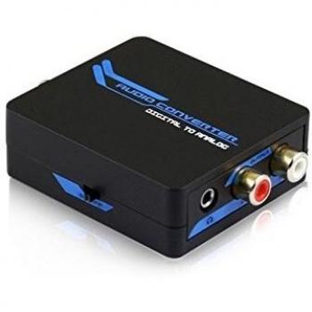 DCU TECNOLOGIC - Convertidor In Digital Toshlink Coaxial- Output Analogic+Auriculares