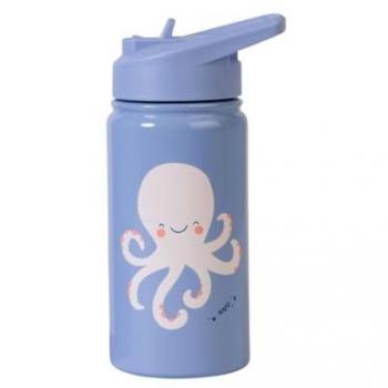 Botella Térmica Infantil Saro Baby 350ml con Pajita - Modelos: Dinosaurio, Arco Iris, Pulpo, Tigre