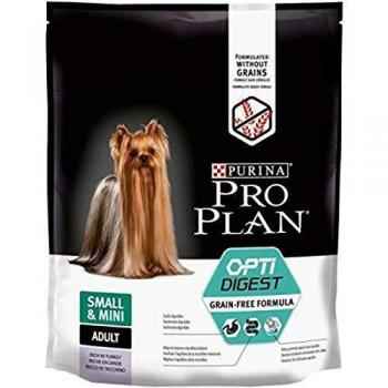 Purina Pro Plan Optidigest Grain Free Comida Seca para Perros Adultos, Pequeños y Mini con Pavo - Paquete de 4 x 700 gr - Total: 2800 gr