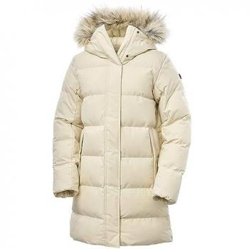 Parka Acolchada Beige con Capucha Helly Hansen Blossom para Mujer - XS