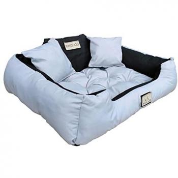 Cama para perros KINGDOG 75x65 cm Personalizado Impermeable Gris Claro
