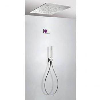 Tres Griferia - Kit Electrónico De Ducha Termostático Empotrado Shower Technology Con Cromoterapia · Centralita Termostática Electrónica Incluida