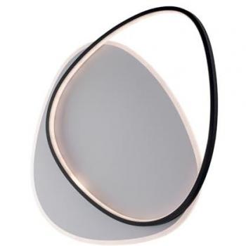 Plafón LED Integrado CCT Moderna Amy 52W Blanco y Negro de Aluminio