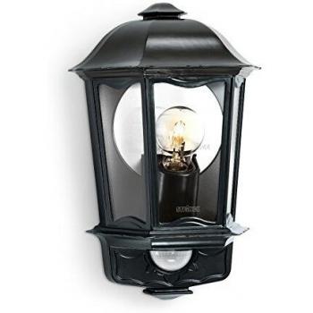 Lámpara de exterior Steinel L 190 con sensor de movimiento, color gris antracita, tipo E27, potencia máxima de 100W