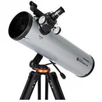 Celestron StarSense Explorer DX 130AZ Smartphone App-Enabled Newtonian Reflector Telescope - Silver/Grey