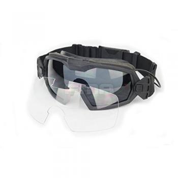 Gafas de protección con sistema de ventilación para práctica deportiva, ciclismo, conducción, tácticas, paintball, airsoft, esquí, snowboard, de color negro , negro