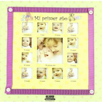 Mi primer año: Conserva los recuerdos del primer año de tu hijo en este bonito álbum de fotografías.