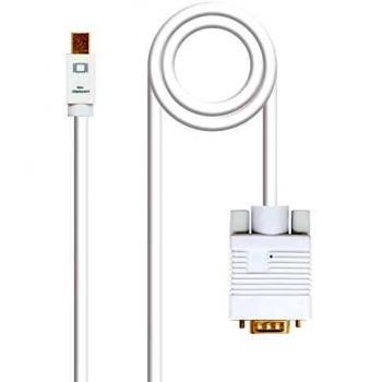 Nanocable 10.15.4105 - Cable Conversor Mini Displayport A VGA, Mini Displayport/M - VGA/M, Blanco, 5.0 M