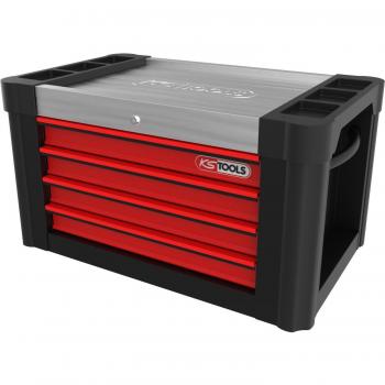 Módulo adicional PERFORMANCEplus P10TC negro/rojo con 4 cajones para carro de taller