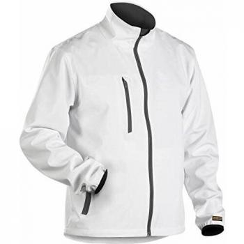 Chaqueta Impermeable Blaklader Softshell Stretch 2D Blanca/Gris Talla S