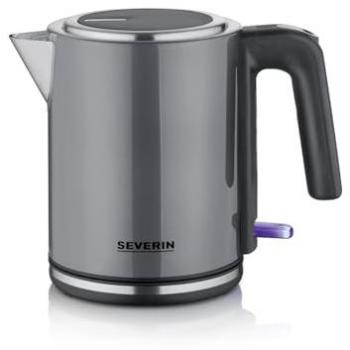 Hervidor Eléctrico Severin WK 9574, 2400W, Capacidad 1L, Gris Antracita, Sin BPA