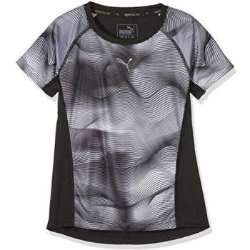 Puma - Camiseta infantil Active Dry Entrenamiento de té g, Black AOP, 152, 838889 01