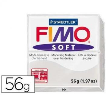 Pasta de modelar blanda Fimo Soft 57 g color gris Staedtler
