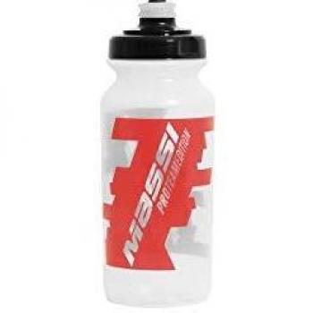 Massi Pro Team Bidon, Adultos Unisex, Transparente, 500 CC