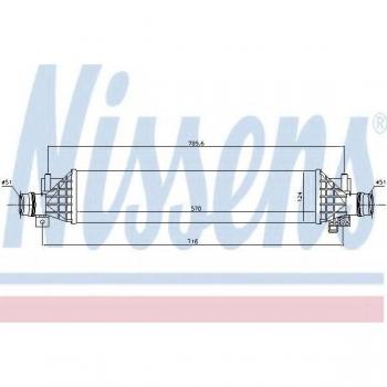 Intercooler Turbo Nissens 96375 de alto rendimiento
