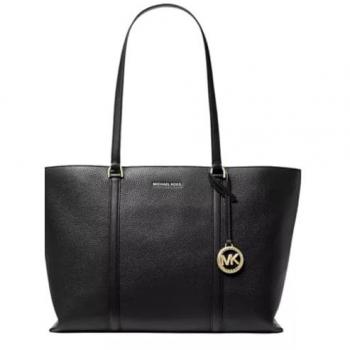 Michael Kors Classic Black Large Tote Bag for Women - One Size