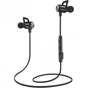 Auriculares Bluetooth ATGOIN Cascos Bluetooth magnéticos y deportivos, Auriculares inalámbricos con Bluetooth 4.1 para running