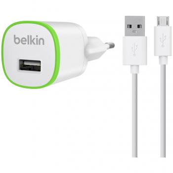 Belkin F8M710vf04-WHT - Cargador doméstico Universal con Cable de Micro-USB a USB, Blanco