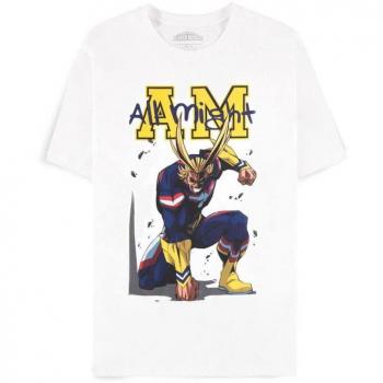 Camiseta My Hero Academia All Might - Talla S - Para Hombre - Color Blanco