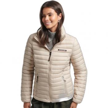 Chaqueta Superdry Tech Core Down para mujer, color Gris Pluma, talla XS