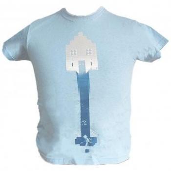 Camiseta Azul Minecraft Shovel Sky Talla 7/8