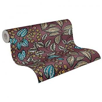 Papel Pintado Vlies Floral Impression, Motivos Botánicos, 0.53 x 10.05 m, Multicolor