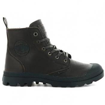 Palladium Pampa Zip Leather Boots - Unisex - Brown - Size 41