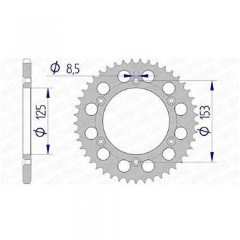 Corona de Aluminio Ultraligera Autolimpiante 41 Dientes para Honda CR/CRF/XR - AFAM 11212-520