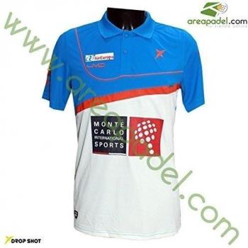 Drop Shot Premier Replica JMD - Polo para hombre, color azul, talla S
