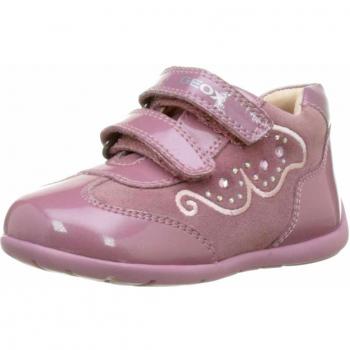 Geox B Kaytan A, Zapatos de Primeros Pasos Niñas, Rosa